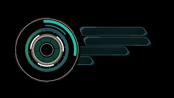 Sci-fi main menu animation