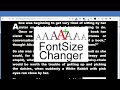 A+ FontSize Changer chrome extension