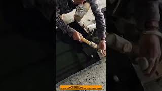 Granite Edge Carving and Shaping Process Using Manual Industrial Tools