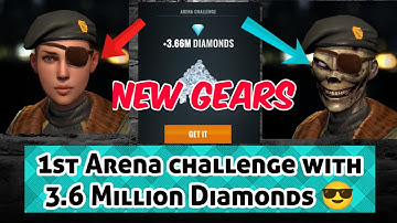 sniper 3D arena challenge double amount of diamonds,spent and get back double 3.6 million diamonds😄