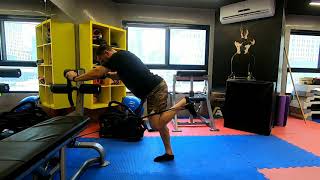 Exercise Library - Band single leg back kick