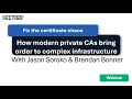 How modern Private CAs bring order to complex infrastructure