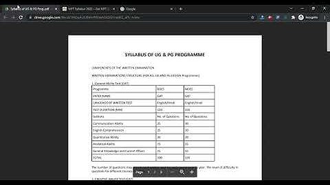 NIFT 2022 Syllabus (Released) - Check & Download NIFT 2022 Official Syllabus PDF Here