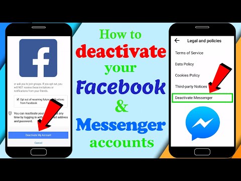 How to deactivate your Facebook and Messenger accounts | deactivate messenger |  Updated 2022