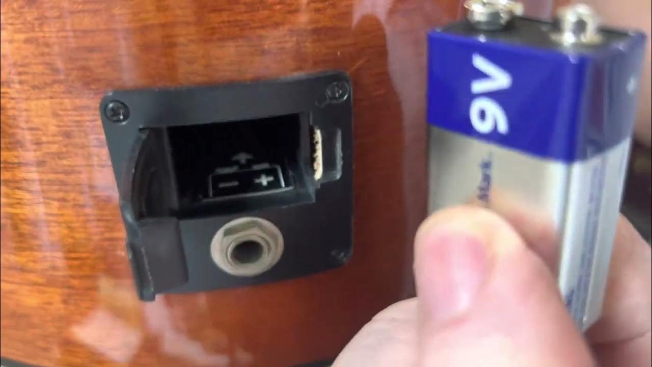 Dead battery light and change on a fender Guitar with Fishman Tuner