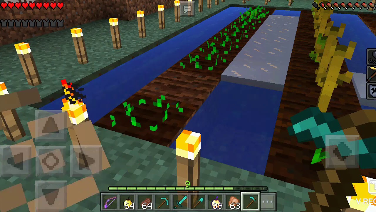 Minecraft pocket edition survival mode first video - YouTube