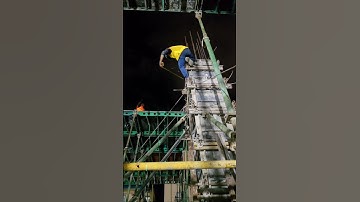 Check verticals column after pouring concrete #shorts #construction #skills