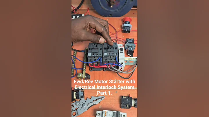 Fwd/Rev Motor Starter with Electrical Interlock System Part 1. tbt #electrician ...