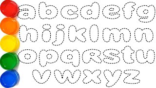 Phonics Song, Lets Learn To Draw & Paint Small Letters Alphabet For Children, Easy Drawing, Ks Art
