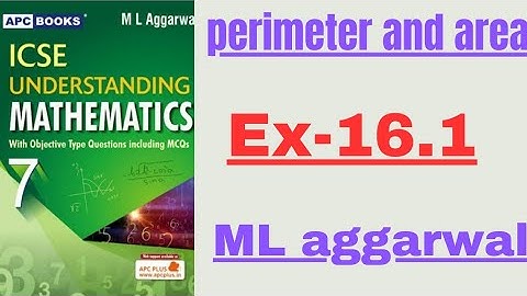 Perimeter and area. ex-16.1.class 7.ml aggarwal.