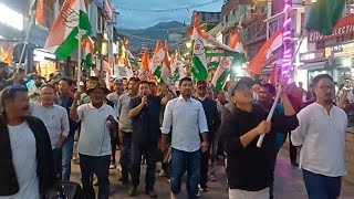 Congress takes out rally in Leh following Education Ministers resignation
