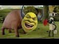 Shaun The Sheep Bull W Shrek Roar