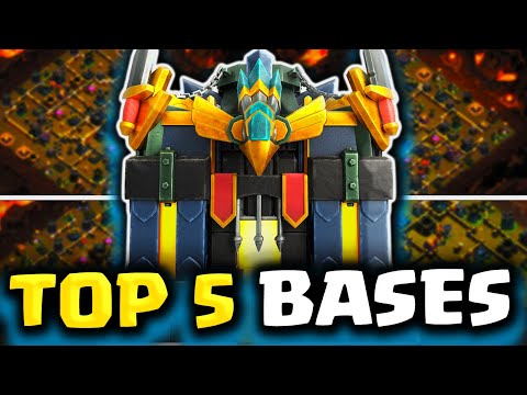 TOP 5 BASES for Legends League, Clan War & TOURNAMENTS! (From NAVI, etc)