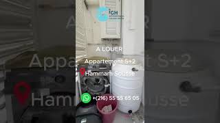 📢 À LOUER – S+2 Meublé à Hammam Sousse chez IGH Immobilière 🏡