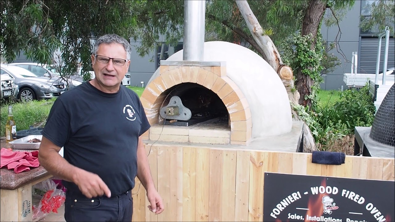 Cooking in a Wood Fired Oven - Gyros using a Rotisserie in a Pizza Oven?  Incredible Results. - YouTube