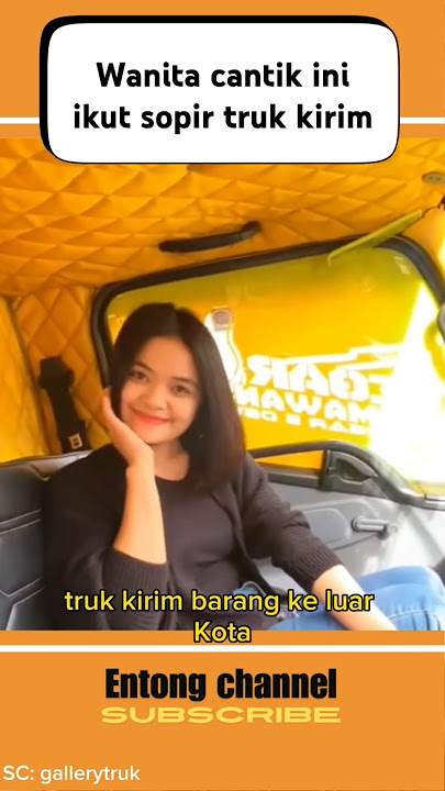 Wanita cantik lebih memilih naik truk canter #shorts