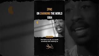 2Pac speaks on changing the world. Thoughts? #2Pac #AllEyezOnMe #DeathRowRecords
