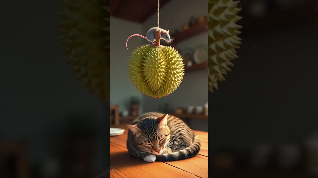 Cat vibin’ hard 😴😼… then outta NOWHERE 💥😂 jumps on the beat 