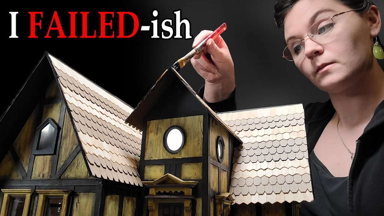 Пытаюсь обшить мой кукольный домик черепицей за ОДИН ДЕНЬ!!! (Фэрфилд)
