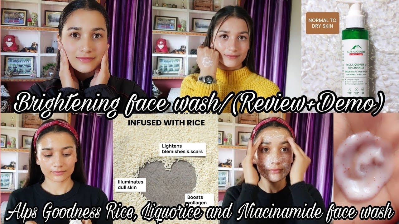 Alps goodness rice liquorice and niacinamide face wash review