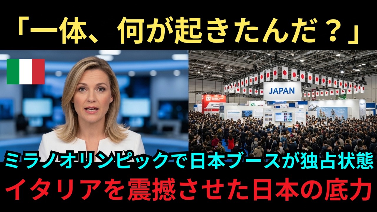 【海外の反応】「一体、何が起きたんだ！？」ミラノ五輪の選手村から各国選手が消えた…？イタリア全土が震撼した、選手たちが一斉に日本ブースへ殺到した“驚愕の理由”とは？