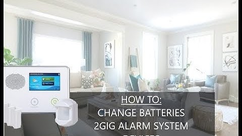 2GIG Alarm Device Battery Change Tutorial by InVision Systems Chicago