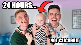 BECOMING PARENTS FOR 24 HOURS! *real baby!*