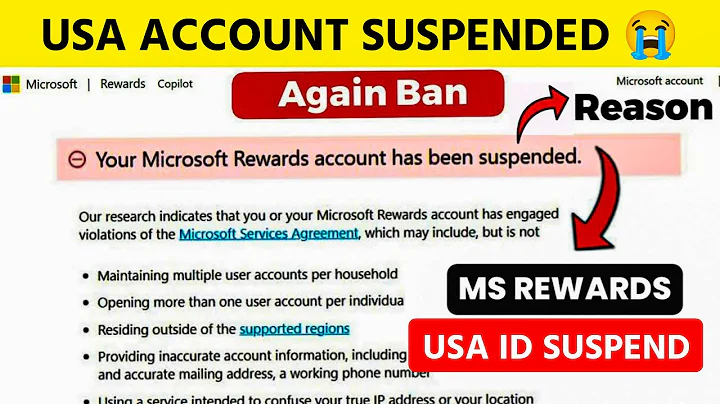 Microsoft Rewards Account Suspension Fixed 💡 | Real Trick Without VPN