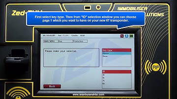 4D 67-68-69-70 Transponder Production   With Page 1 Selection Option