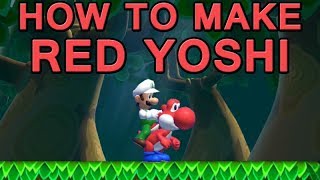 How To Make RED YOSHI in Super Mario Maker 2