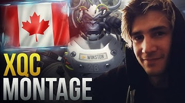 Best of "XQC" CANADIAN TANK GOD - Overwatch Montage