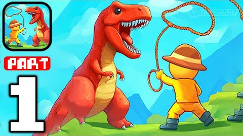 Dino Hunter - Gameplay Walkthrough Part 1 Hunting Cute Dinosaurs in the Wild (iOS,Android)