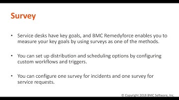 Remedyforce How to Configure Incident Survey