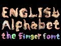 [4K] English Alphabet - Finger font [Create ABC by my Hands]