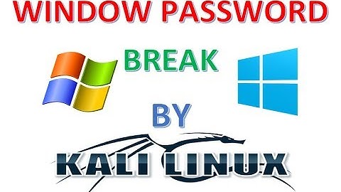 How to crack windows password with kali linux | Reset Forgotten Windows Password With Kali Linux