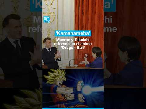 Emmanuel Macron y Sanae Takaichi referencian a 'Dragon Ball' con un 'Kamehameha'