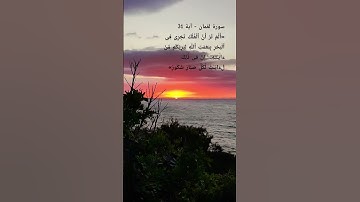 سورة لقمان - آية 31 🤍❤️💚🇩🇿,#algerie #اكسبلور #alger #oran #constantine #القرآن_الكريم #dz #quran