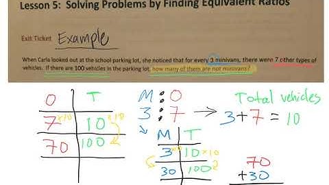 Math: Video Lesson - 6th Grade Eureka, Module 1, Lesson 5, Exit Ticket Example