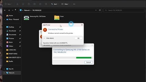 Connect to Printer  windows cannot connect to the printer 0x00000775.toolfix 0x0000011b - 0x00000709