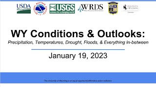 January 19, 2023 WY Conditions & Outlooks (Snowpack Information)