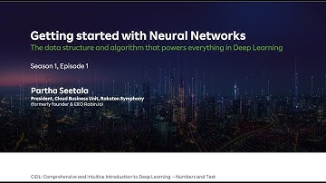 S1 E1 Intuitive introduction to Neural Networks