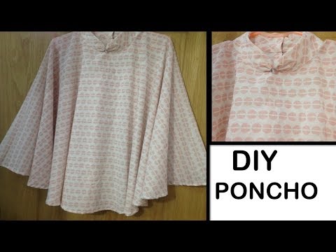 Video: How To Sew A Poncho With Your Own Hands Quickly And Easily