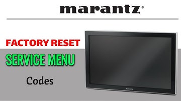 How To Access Service Menu On Marantz LED TV | Factory Reset