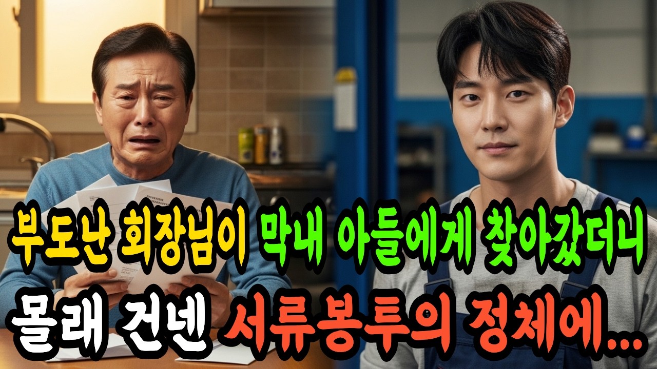 부도난 회장님이 막내 아들에게 찾아갔더니 몰래 건넨 서류봉투의 정체에... #시니어사연 #감동사연 #오디오사연 #반전사연