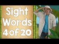 Sight words  ready to read sight words  list 4  jack hartmann