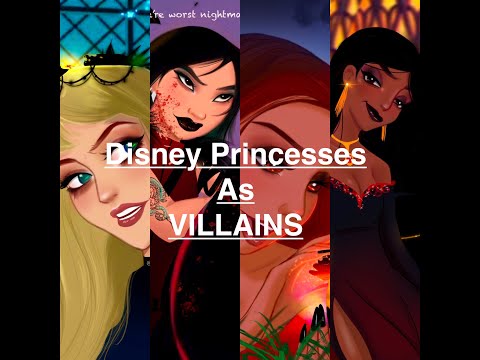 PRINCESSES AS VILLAINS 😈 - Special Halloween 🎃