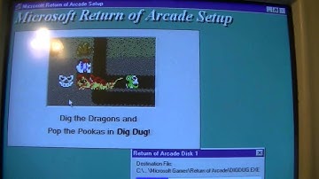 Installing Microsoft Return of Arcade for Windows 95