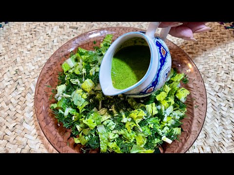 A very easy and healthy green salad/super greens salad💚