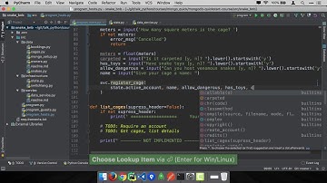 MongoDB and Python Quickstart (10/21): Demo: Register a cage