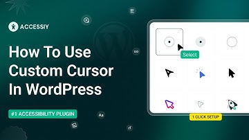 How To Use Custom Cursor in WordPress Website || #1 WordPress Accessibility Plugin #webaccessibility